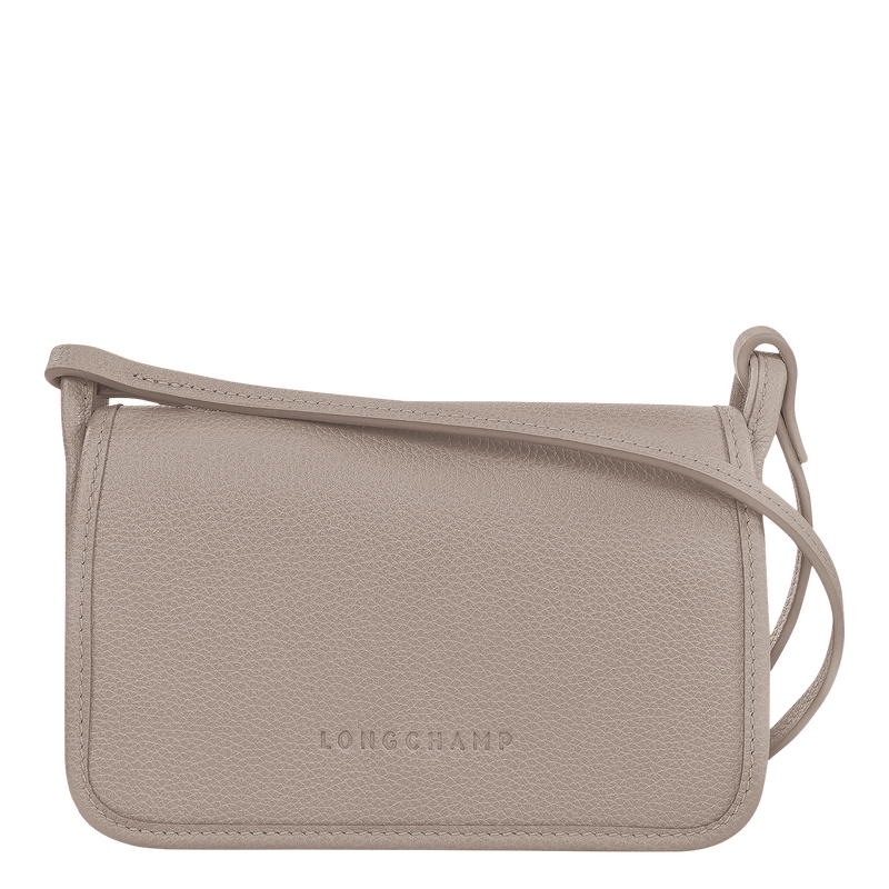 Le Foulonné Coin purse Khaki - Leather | Longchamp PT