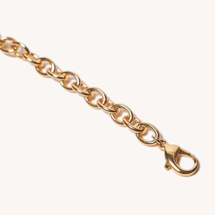 Cable Shoulder Chain | Plated Brass