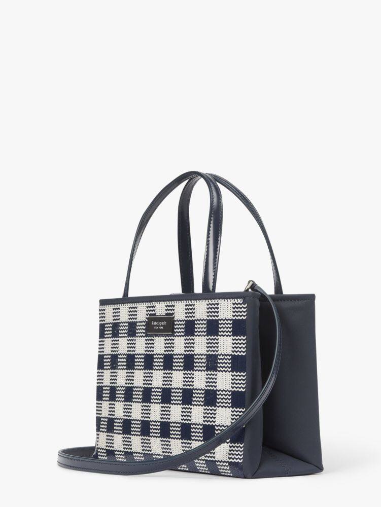 Sam Icon Gingham Sequin Small Tote