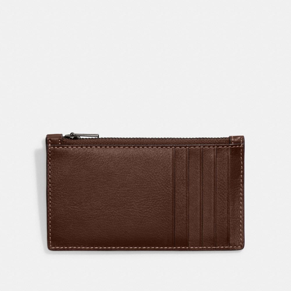 Zip Card Case With Coach Badge