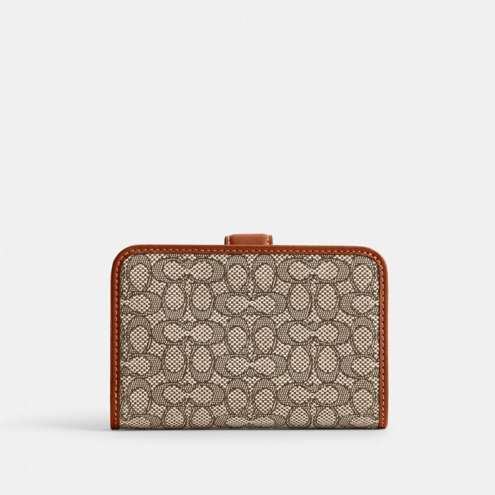 Tabby Medium Wallet In Micro Signature Jacquard