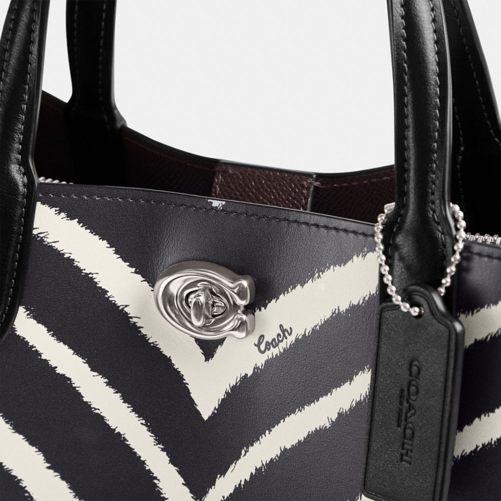 Willow Tote 24 With Zebra Print