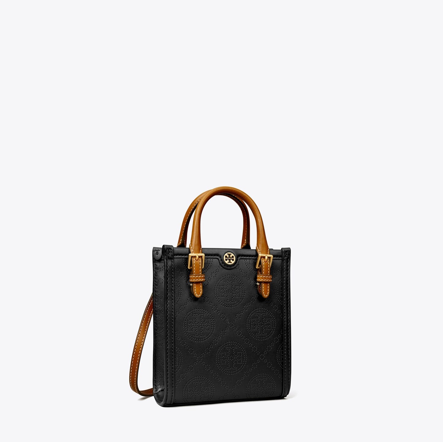 Mini T Monogram Perforated Tote