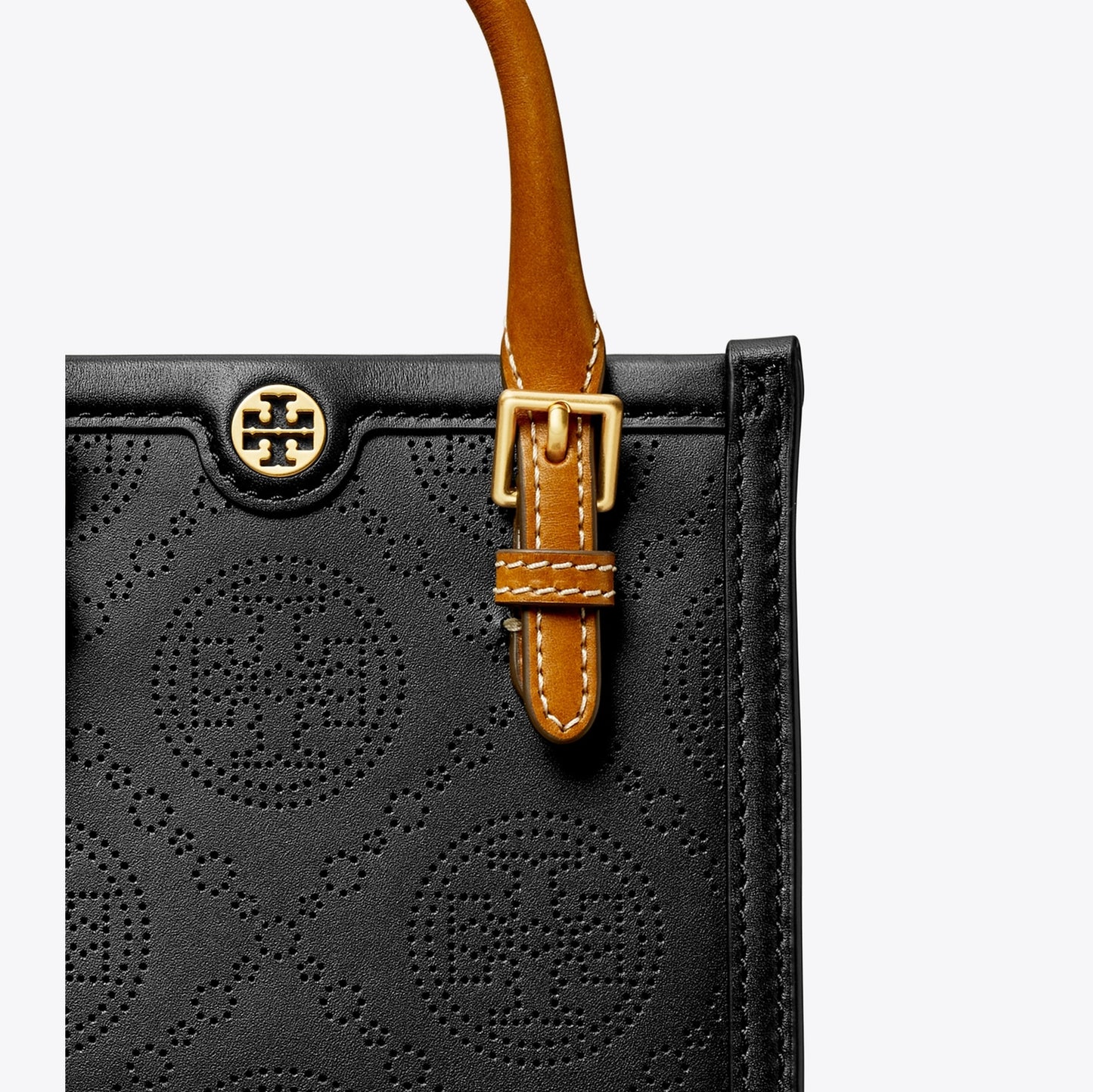 Mini T Monogram Perforated Tote