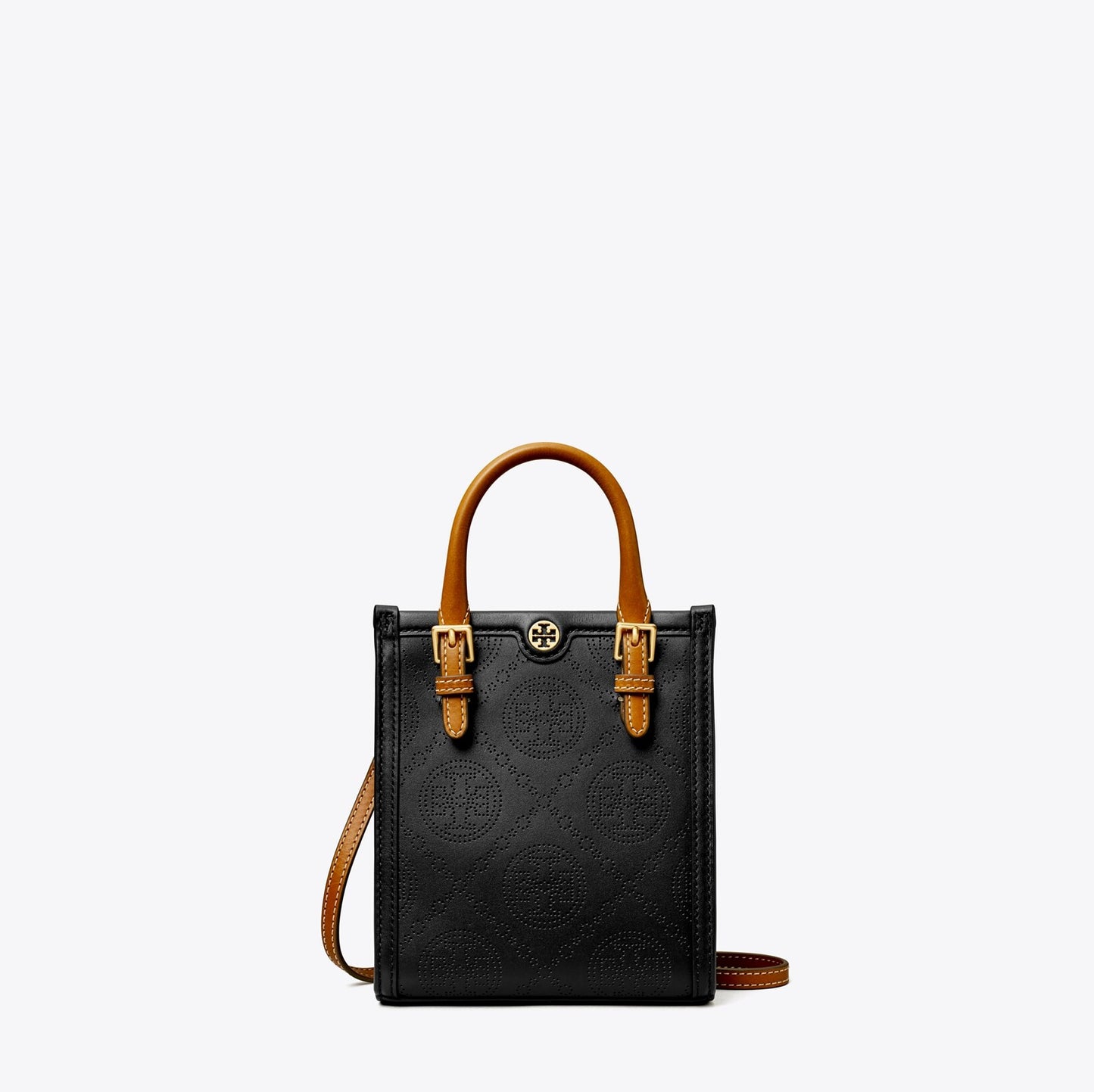 Mini T Monogram Perforated Tote