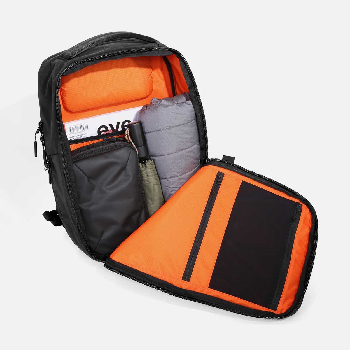 Convertible waterproof backpack with laptop for work and travel high vis interior