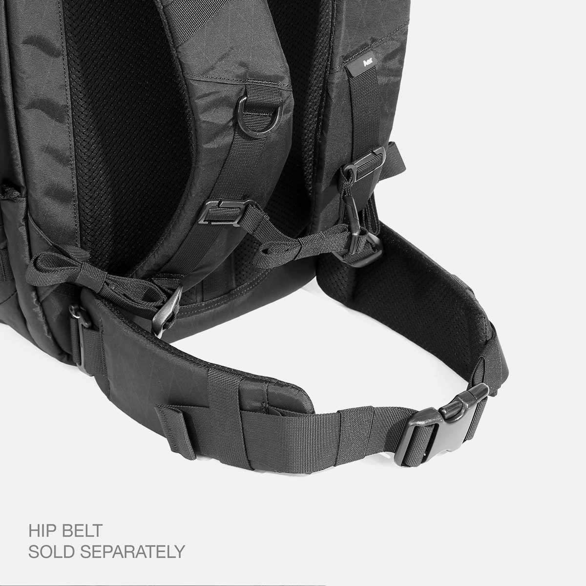 Laptop backpack with waist clearance belt