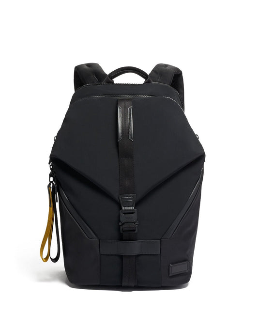 Waterproof backpack with leather trim for laptop and travel