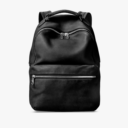 Leather backpack for men and women