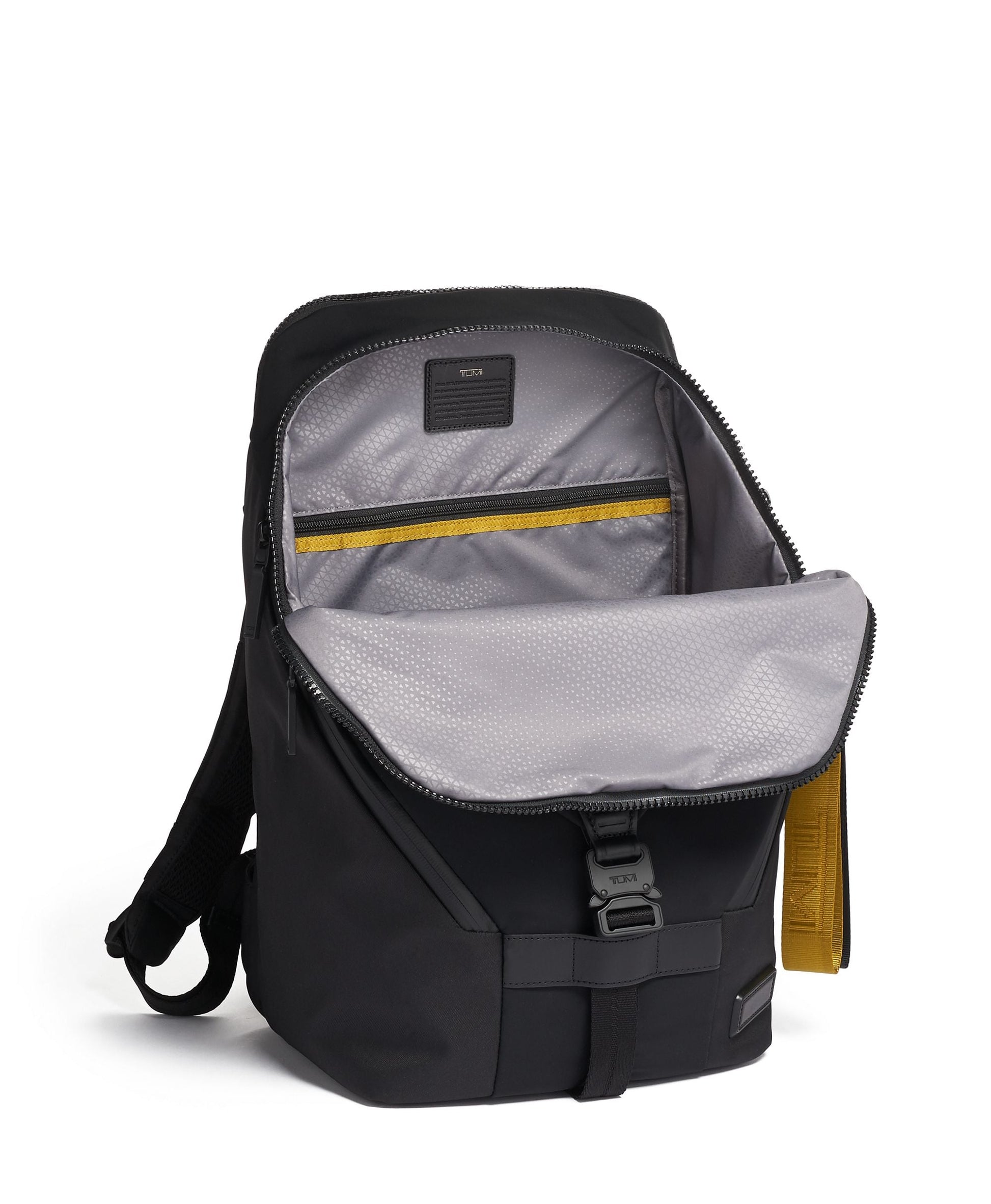 Waterproof backpack with leather trim for laptop and travel