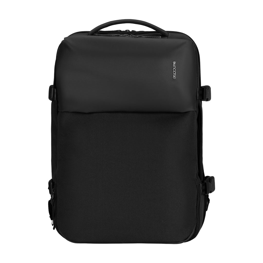 Minimalist laptop backpack for work and travel with luggage sleeve