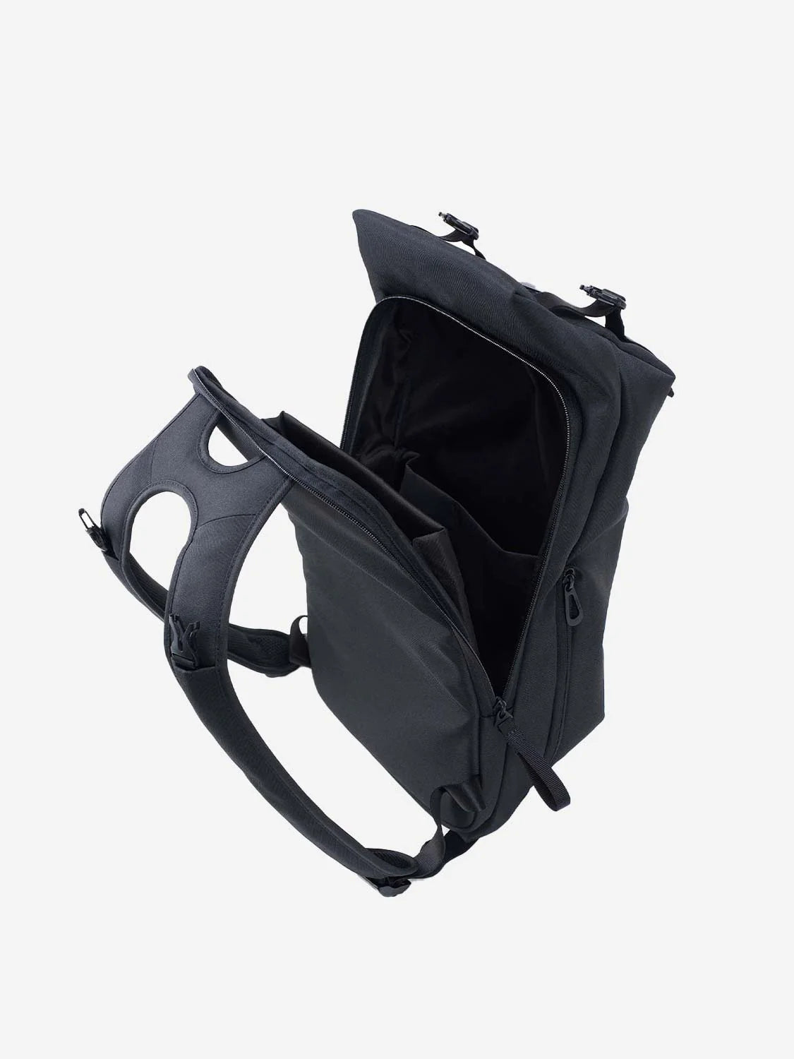 Minimalist recycled material backpack for work and travel