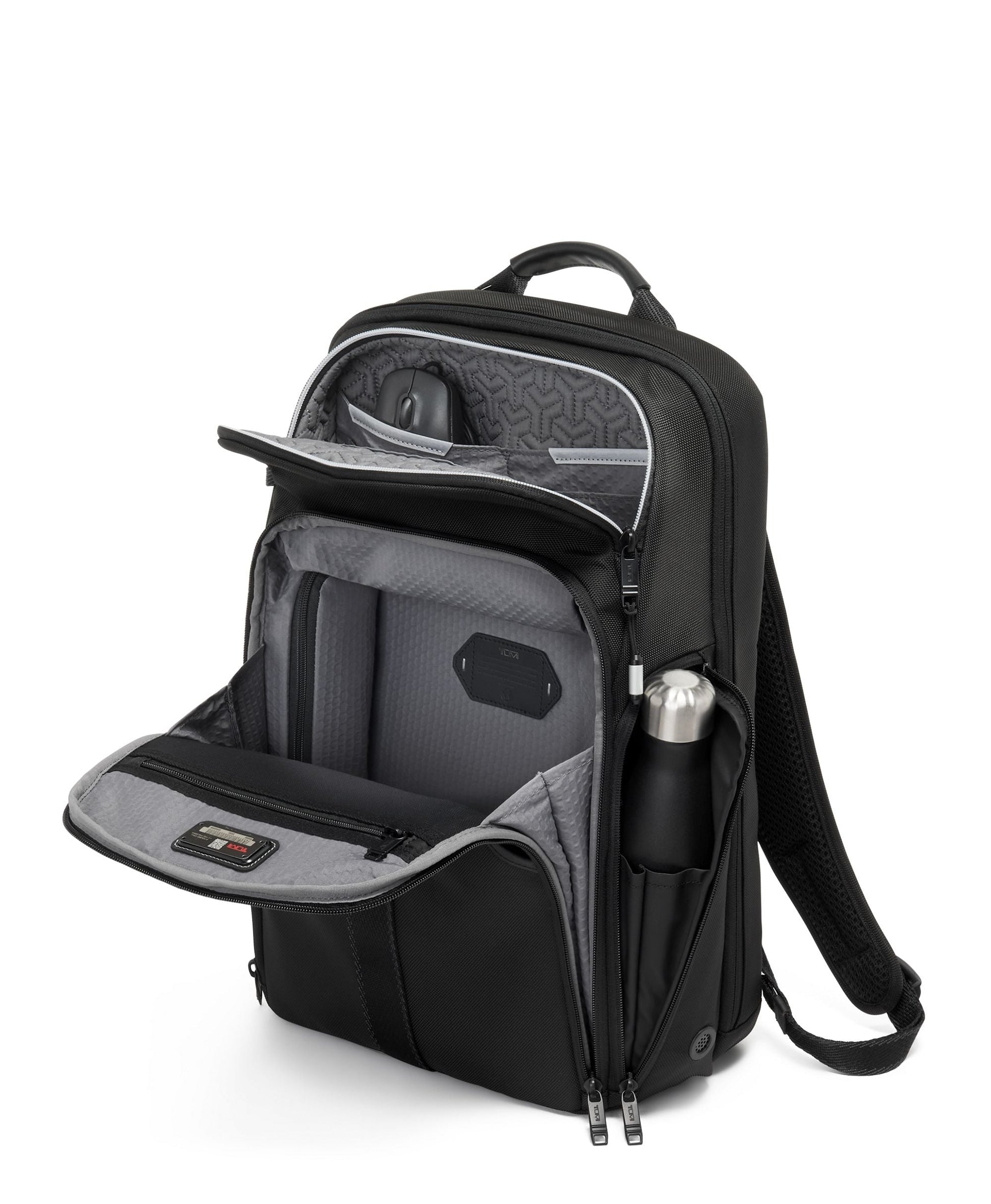 Backpack for 17" laptop headphones mouse padded storage