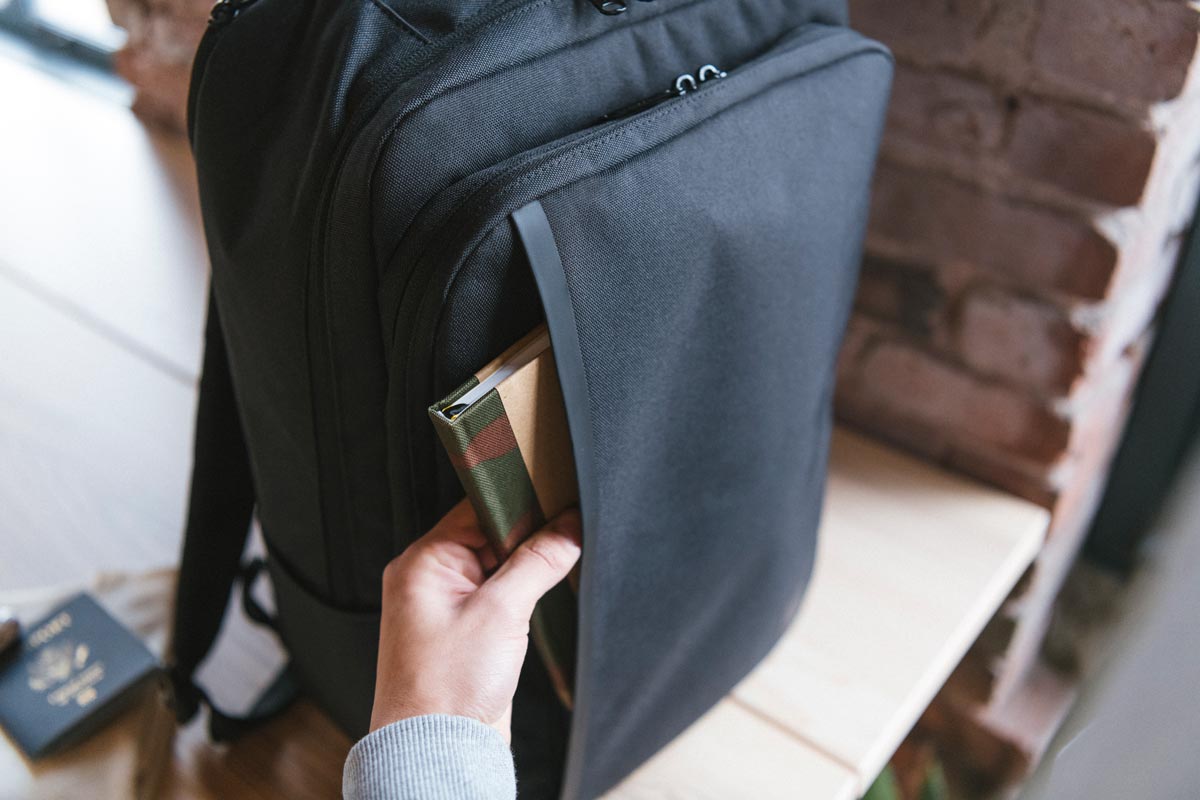 Minimalist laptop backpack for work