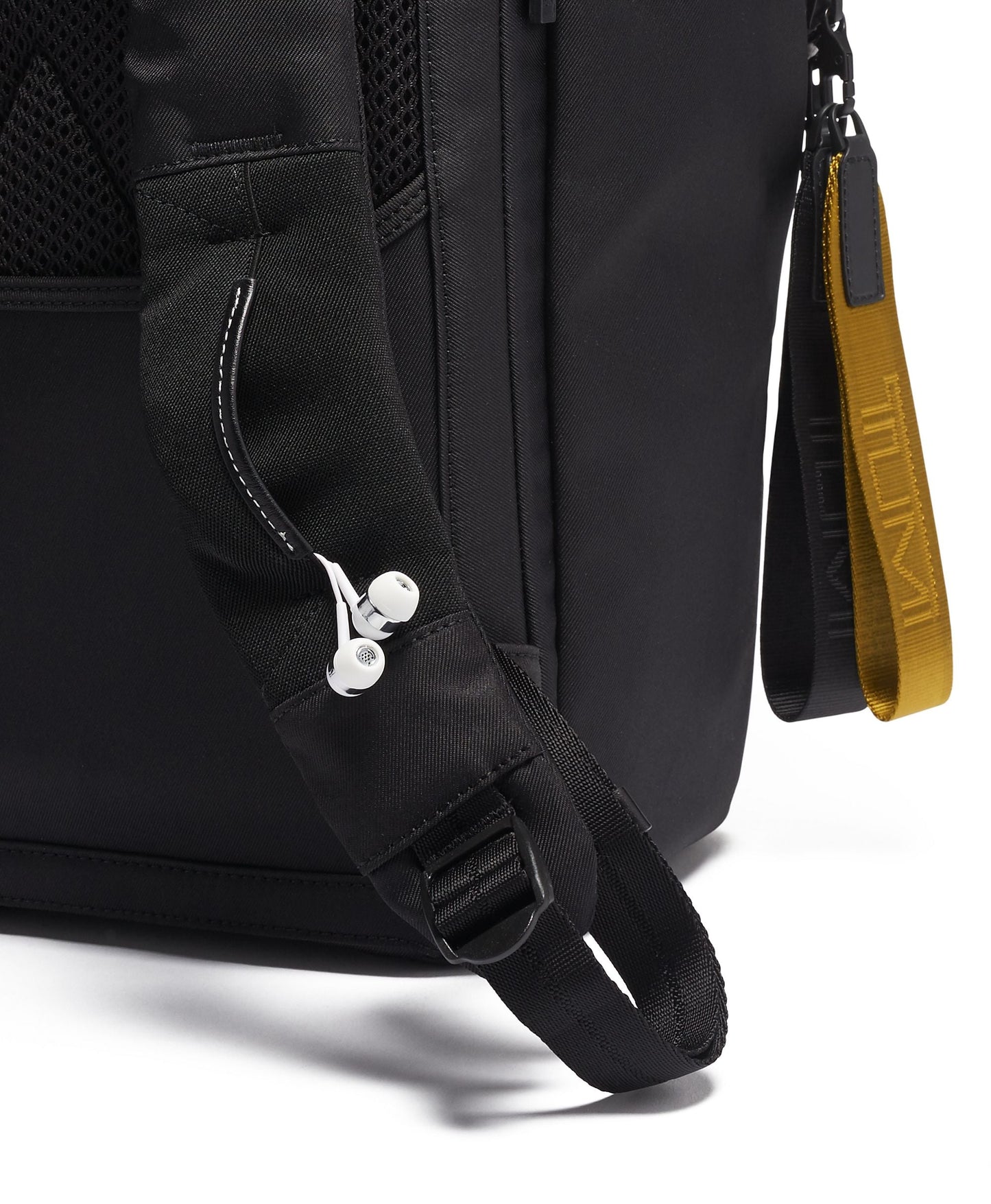 Waterproof backpack with leather trim for laptop and travel